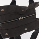 HERMES Her Line A Dos MM Backpack Canvas Gray Silver Auth ka579-6