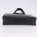 SAINT LAURENT Tote Bag Leather Black Auth ka5791-6