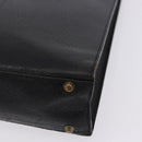 SAINT LAURENT Tote Bag Leather Black Auth ka5791-14