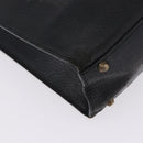 SAINT LAURENT Tote Bag Leather Black Auth ka5791-15