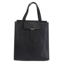 SAINT LAURENT Tote Bag Leather Black Auth ka5791-13