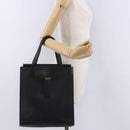 SAINT LAURENT Tote Bag Leather Black Auth ka5791-21