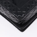 CHANEL Matelasse Boy Chanel Chain Bag Patent leather Black CC Auth ka5793V-15