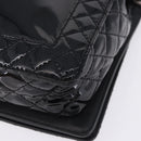 CHANEL Matelasse Boy Chanel Chain Bag Patent leather Black CC Auth ka5793V-16