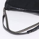 CHANEL Matelasse Boy Chanel Chain Bag Patent leather Black CC Auth ka5793V-7