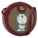 GUCCI Micro GG Supreme Doraemon Collaboration Bag PVC Beige 625216 Auth ka5794M-1