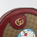 GUCCI Micro GG Supreme Doraemon Collaboration Bag PVC Beige 625216 Auth ka5794M-15