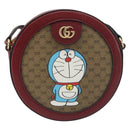 GUCCI Micro GG Supreme Doraemon Collaboration Bag PVC Beige 625216 Auth ka5794M-2