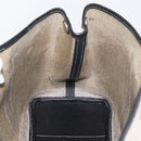 HERMES Garden Party PM Hand Bag Canvas 2way Gray Silver Auth ka5795-20