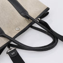 HERMES Garden Party PM Hand Bag Canvas 2way Gray Silver Auth ka5795-7