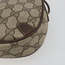 GUCCI GG Supreme Web Sherry Line Bag PVC Beige Gold 156 02 066 Auth ka5796-11