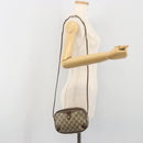 GUCCI GG Supreme Web Sherry Line Bag PVC Beige Gold 156 02 066 Auth ka5796-22
