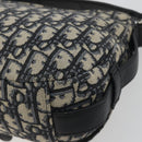 Christian Dior Trotter Canvas Saddle Oblique Jacquard Bag Navy Auth ka5797A-12