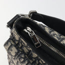 Christian Dior Trotter Canvas Saddle Oblique Jacquard Bag Navy Auth ka5797A-16