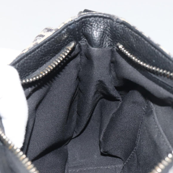 Christian Dior Trotter Canvas Saddle Oblique Jacquard Bag Navy Auth ka5797A