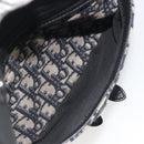 Christian Dior Trotter Canvas Saddle Oblique Jacquard Bag Navy Auth ka5797A-23