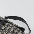 Christian Dior Trotter Canvas Saddle Oblique Jacquard Bag Navy Auth ka5797A-8