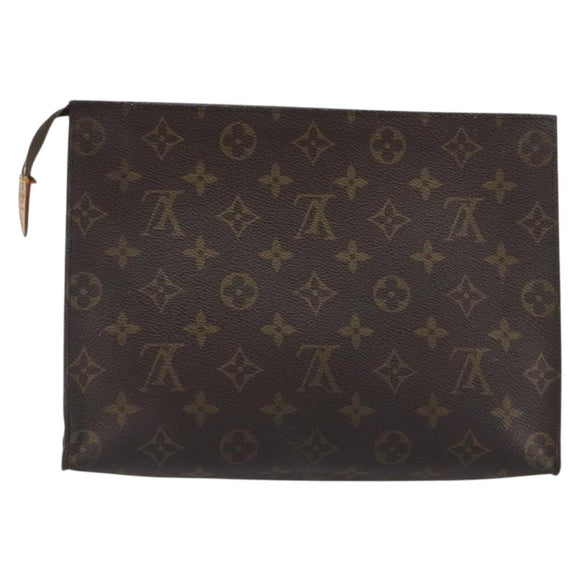 LOUIS VUITTON Monogram Poche Toilette 26 Pouch M47542 LV Auth ka5800
