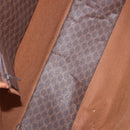 CELINE Macadam Canvas Tote Bag PVC Leather Brown Gold Auth ka5802-11