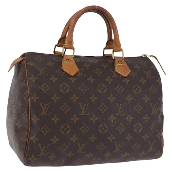 LOUIS VUITTON Monogram Speedy 30 Hand Bag M41526 LV Auth ka5804A