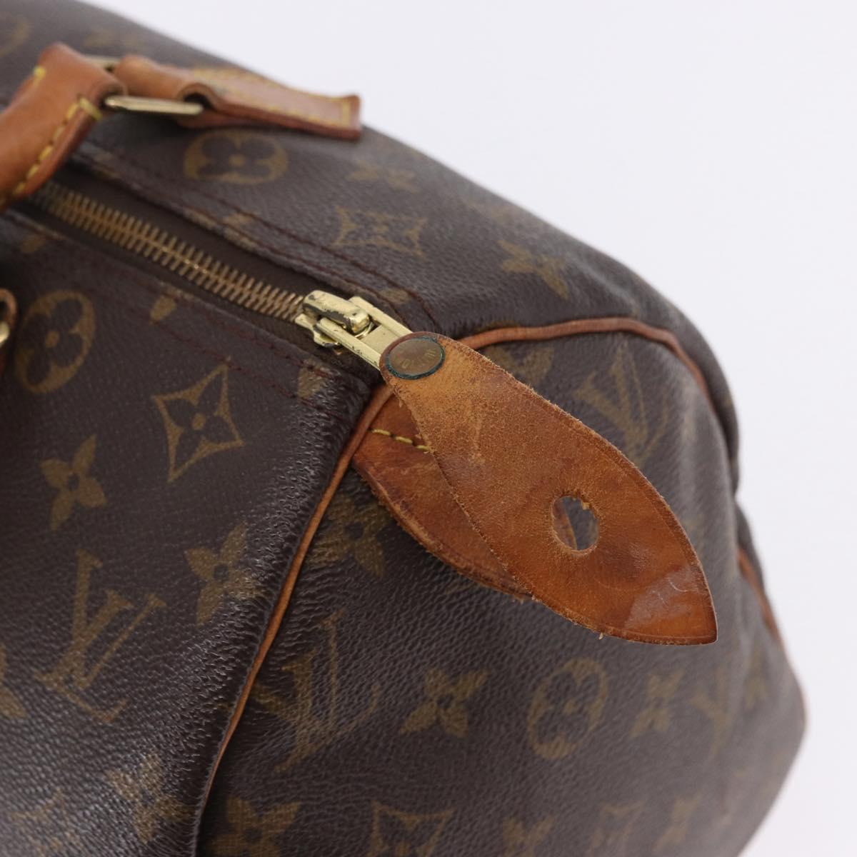 LOUIS VUITTON Monogram Speedy 30 Hand Bag M41526 LV Auth ka5804A