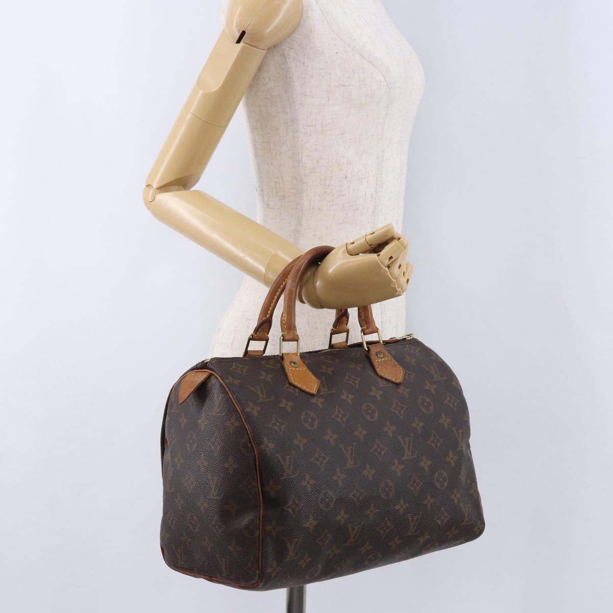 Louis Vuitton Speedy 30 モノグラム M41526 LOUIS VUITTON Monogram Speedy 30 Hand Bag M41526 LV Auth ka5804A