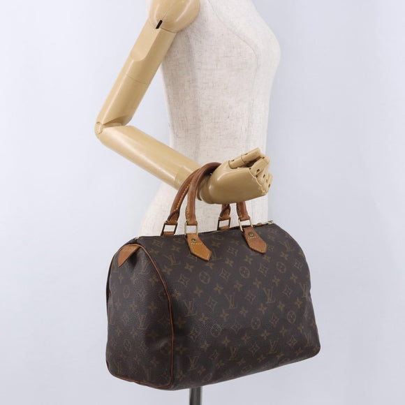 LOUIS VUITTON Monogram Speedy 30 Hand Bag M41526 LV Auth ka5804A