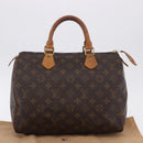 LOUIS VUITTON Monogram Speedy 30 Hand Bag M41526 LV Auth ka5804A-12