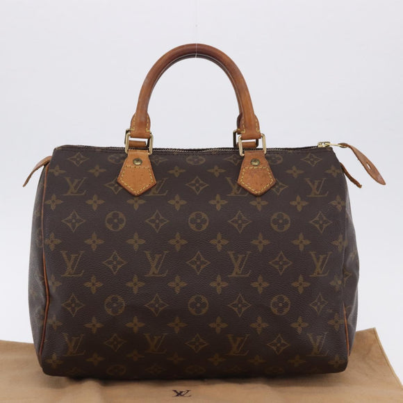LOUIS VUITTON Monogram Speedy 30 Hand Bag M41526 LV Auth ka5804A