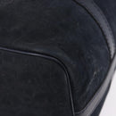 Christian Dior Trotter Canvas Boston Bag Suede Navy Silver Auth ka5806-9