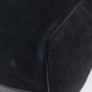Christian Dior Trotter Canvas Boston Bag Suede Navy Silver Auth ka5806-16
