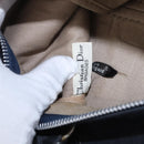 Christian Dior Trotter Canvas Boston Bag Suede Navy Silver Auth ka5806-11
