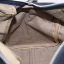 Christian Dior Trotter Canvas Boston Bag Suede Navy Silver Auth ka5806-18