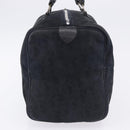Christian Dior Trotter Canvas Boston Bag Suede Navy Silver Auth ka5806-3