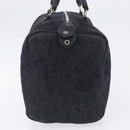 Christian Dior Trotter Canvas Boston Bag Suede Navy Silver Auth ka5806-4