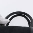 Christian Dior Trotter Canvas Boston Bag Suede Navy Silver Auth ka5806-8