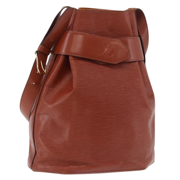LOUIS VUITTON Epi Sac Depaule GM Shoulder Bag Brown M80193 LV Auth ka5808