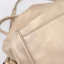 GUCCI Hand Bag Leather 2way Gold 223974 Auth ka5809-13