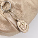 GUCCI Hand Bag Leather 2way Gold 223974 Auth ka5809-16