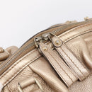 GUCCI Hand Bag Leather 2way Gold 223974 Auth ka5809-17