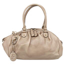 GUCCI Hand Bag Leather 2way Gold 223974 Auth ka5809-2
