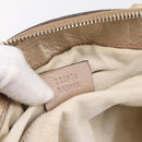 GUCCI Hand Bag Leather 2way Gold 223974 Auth ka5809-24