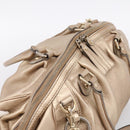 GUCCI Hand Bag Leather 2way Gold 223974 Auth ka5809-6