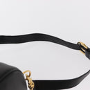 GUCCI Bamboo Body Bag Leather Black Gold 003 2113 0036 Auth ka581-10