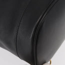 GUCCI Bamboo Body Bag Leather Black Gold 003 2113 0036 Auth ka581-12