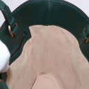 GUCCI Bamboo Diana Small Hand Bag Leather 2way Green Gold 750396 Auth ka5810M-11