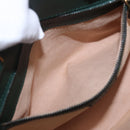 GUCCI Bamboo Diana Small Hand Bag Leather 2way Green Gold 750396 Auth ka5810M-14