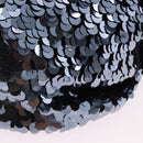 SAINT LAURENT Purse Shoulder Bag Sequin nylon Black Auth ka5811V-10