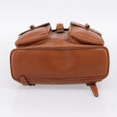GUCCI Bamboo Backpack Leather Brown Gold 003 2058 0016 Auth ka5812-5