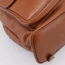 GUCCI Bamboo Backpack Leather Brown Gold 003 2058 0016 Auth ka5812-17